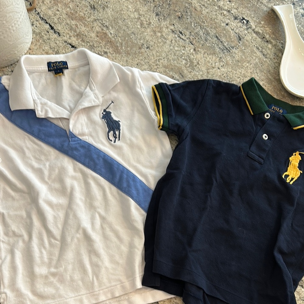 Polo by Ralph Lauren Kids' Navy and White Shirts